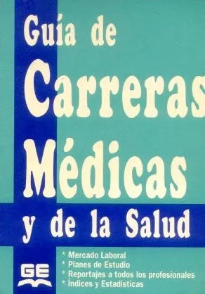 Libro usado en venta: Guia de carreras medicas; editorial Guias de Estudio impreso en 1994 realizamos envios a todo el mundo.1