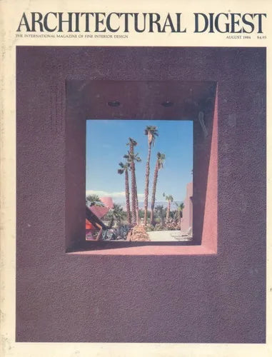 Libro usado en venta: Architectural Digest August 1984 de Revista; editorial Knapp Communications impreso en 1984 realizamos envios a todo el mundo.1