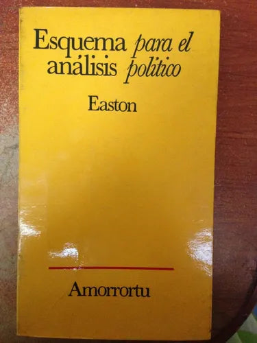 Libro usado en venta: Esquema para el analisis politico de David Easton; editorial Amorrortu impreso en 1969 realizamos envios a todo el mundo.1