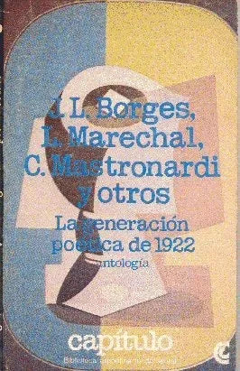 Libro usado en venta: La generacion poetica de 1922 de Jorge Luis Borges - Marechal - Mastronardi Centro Editor de America Latina 19801.1