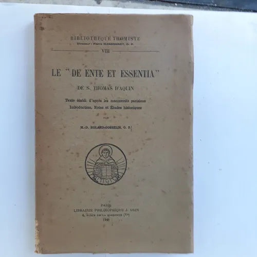 Libro usado en venta: Le De ente et essentia - Texte etabli d'apres les manuscrits parisiens de S. Thomas D'Aquin; Librairie Philosophique imp en 19481.1