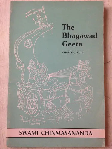 Libro usado en venta: The Bhagawad Geeta - Chapter 18 de Swami Chinmayananda; editorial Central Chinmaya impreso en 1998 envios a todo el mundo.1