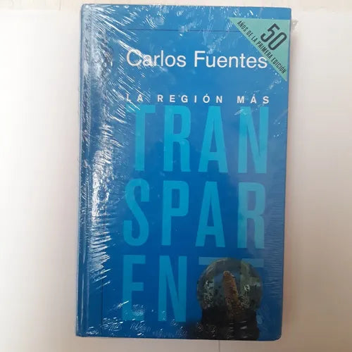 Libro usado en venta: La region mas transparente (Tapa Dura) de Carlos Fuentes; editorial Alfaguara realizamos envios a todo el mundo.1