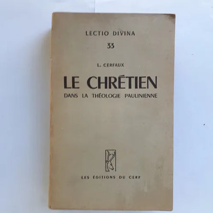 Libro usado en venta: Le Chretien dans la theologie paulinienne de L. Cerfaux; editorial Les editions du cerf impreso en 1961 envios a todo el mundo.1