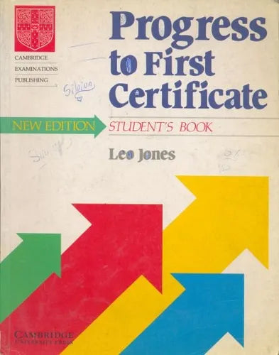 Libro usado en venta: Progress to first certificate - Student's book de Leo Jones; editorial Cambridge University Press impreso en 1993.1
