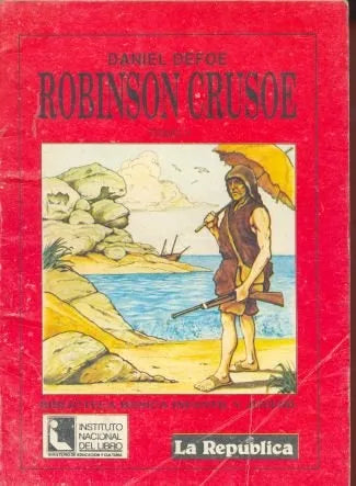 Libro usado en venta: Robinson Crusoe de Daniel Defoe; editorial Abril impreso en 1989 realizamos envios a todo el mundo.1