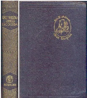 Libro usado en venta: Obras escogidas de Walt Whitman; editorial Aguilar impreso en 1960 realizamos envios a todo el mundo.1