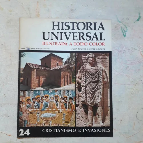 Libro usado en venta: Cristianismo e invasiones N?24 de Historia Universal; editorial Noguer impreso en 1974 realizamos envios a todo el mundo.1