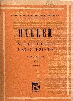 Libro usado en venta: 30 Estudios progresivos de S. Heller; editorial Ricordi impreso en 1970 realizamos envios a todo el mundo.1