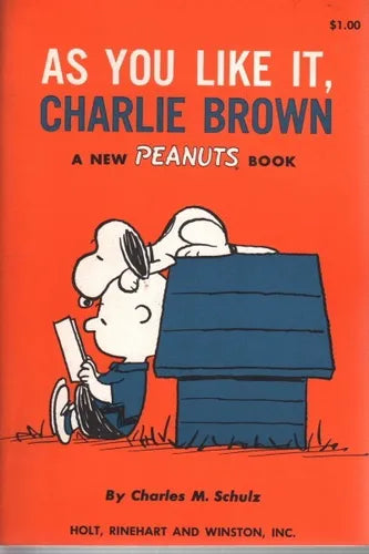Libro usado en venta: As you like it - Charlie Brown de Charles M. Schulz; editorial Rinehard impreso en 1966 realizamos envios a todo el mundo.1