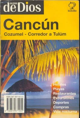 Libro usado en venta: Cancun - Guia de bolsillo; impreso en 1998 realizamos envios a todo el mundo.1