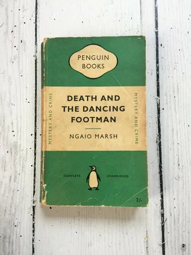 Libro usado en venta: Death and the dancing footman de Ngaio Marsh; editorial Penguin Books impreso en 1954 realizamos envios a todo el mundo.1