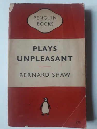 Libro usado en venta: Plays Unpleasant de Bernard Shaw; editorial Penguin Books impreso en 1951 realizamos envios a todo el mundo.1