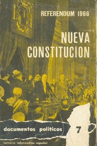 Libro usado en venta: Nueva constitucion de Referendum 1966; impreso en 1966 realizamos envios a todo el mundo.1