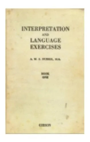 Libro usado en venta: Interpretation and language exercises de A. W. S. Dubber; editorial Gibson realizamos envios a todo el mundo.1