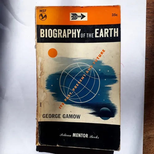 Libro usado en venta: Biography of the earth - Its past, present and future de George Gamow; editorial Pelican Mentor Book impreso en 1948.1