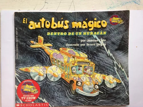 Libro usado en venta: El autobus magico dentro de un huracan de Joanna Cole; editorial Scholastic impreso en 1996 realizamos envios a todo el mundo.1