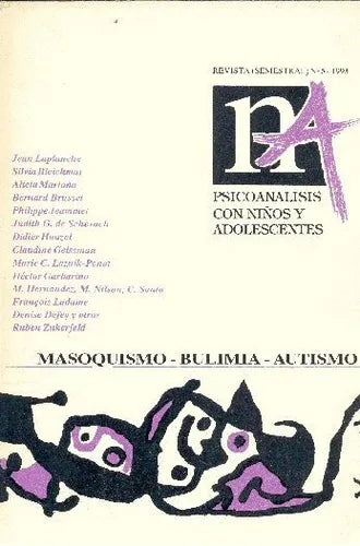 Libro usado en venta: Masoquismo - Bulimia - Autismo; impreso en 1993 realizamos envios a todo el mundo.1