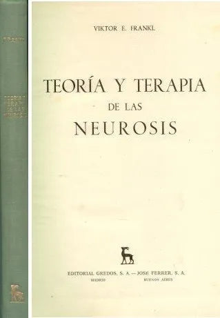 Libro usado en venta: Teoria y terapia de las neurosis de Viktor E. Frankl; editorial Gredos impreso en 1964 realizamos envios a todo el mundo.1