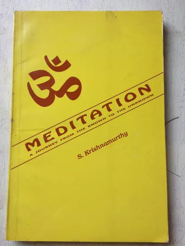 Libro usado en venta: Meditation - A journey from the known to the unknown de S. Krishnamurti; editorial S. Krishnamurthy impreso en 1994.1