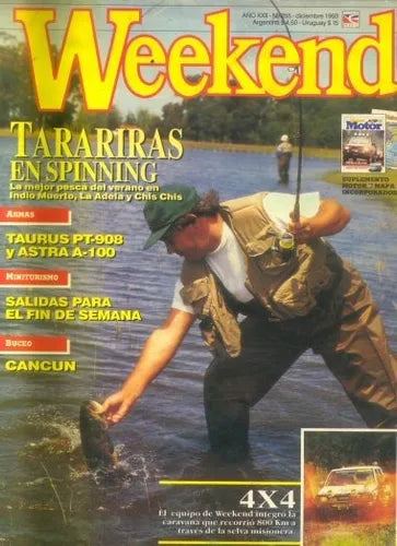 Libro usado en venta: Tarariras en Spinning: La mejor pesca del verano en Indio Muerto - N? 255 - Dic. 1993 de Revista Weekend; Perfil impreso en 19931.1