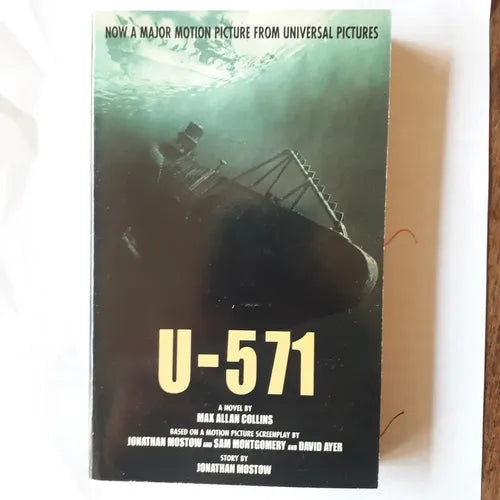 Libro usado en venta: U-571 de Max Allan Collins; editorial HarperCollins impreso en 2000 realizamos envios a todo el mundo.1