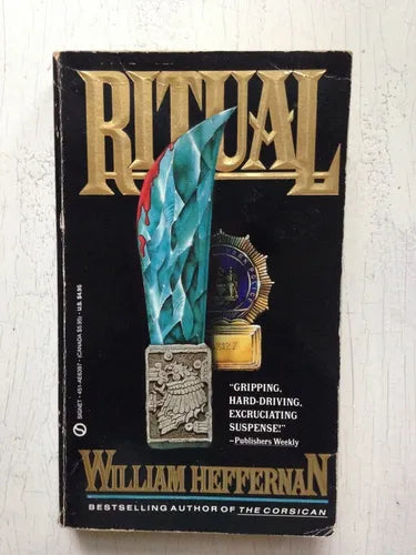 Libro usado en venta: Ritual de William Heffernan; editorial Signet impreso en 1990 realizamos envios a todo el mundo.1