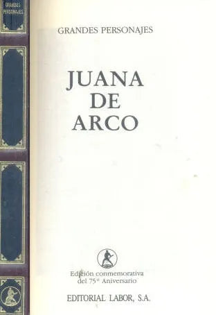 Libro usado en venta: Juana de Arco de Manuel Penella; editorial Labor impreso en 1992 realizamos envios a todo el mundo.1
