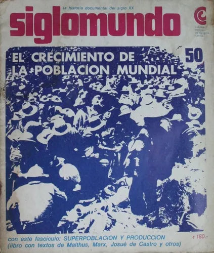 Libro usado en venta: El crecimiento de la poblacion mundial; editorial Centro Editor de América Latina impreso en No aplica envios a todo el mundo.1