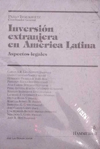 Libro usado en venta: Inversion extranjera en America Latina de Pablo Berckholtz; editorial Hammurabi impreso en 1991 envios a todo el mundo.1