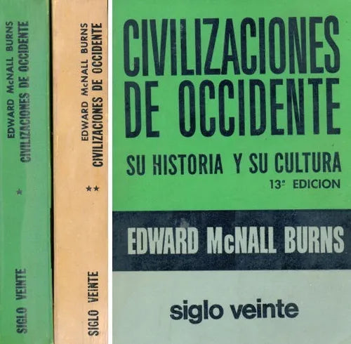 Libro usado en venta: Civilizaciones de occidente de Edward McNall Burns; editorial Siglo Veinte impreso en 1980 realizamos envios a todo el mundo.1