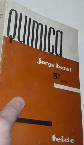 Libro usado en venta: Quimica - 5to curso de Jorge Bozal; editorial Teide impreso en 1972 realizamos envios a todo el mundo.1