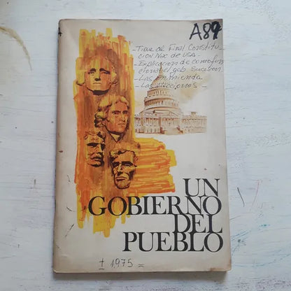 Libro usado en venta: Un Gobierno del pueblo; impreso en 1966 realizamos envios a todo el mundo.1