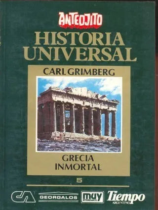 Libro usado en venta: Grecia inmortal N?5 de Carl Grimberg; editorial Ercilla impreso en 1986 realizamos envios a todo el mundo.1