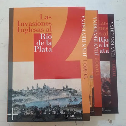 Libro usado en venta: Las invasiones inglesas al Rio de la Plata 1806-1807 - (3 Tomos) de Juan Beverina; Mas letras comunicaciones impreso en 20151.1