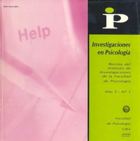 Libro usado en venta: Investigaciones en Psicologia A?o 5 - N? 1 de Revista; editorial Facultad de Psicologia U. B. A. impreso en 2000.1