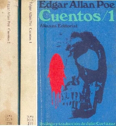 Libro usado en venta: Cuentos 1 y 2. Prologo y traduccion Cortazar de Edgar Allan Poe; editorial Alianza impreso en 1986 envios a todo el mundo.1