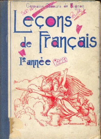 Libro usado en venta: Le?ons de fran?ais - 1? Annee de Germaine Cadours de Bignon; editorial Amorrortu impreso en 1939 envios a todo el mundo.1