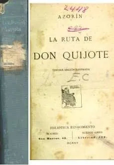 Libro usado en venta: La ruta de Don Quijote de Azorin; editorial Ramona Velazco realizamos envios a todo el mundo.1