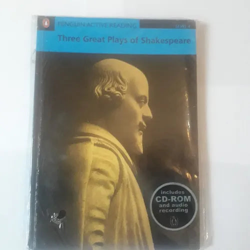 Libro usado en venta: Three great plays of Shakespeare - Level 4, (CD Include) de William Shakespeare; editorial Penguin Books impreso en 2007.1