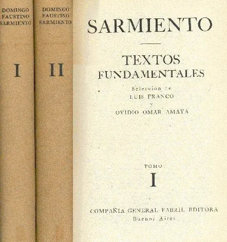 Libro usado en venta: Textos fundamentales de Domingo Faustino Sarmiento; editorial Fabril impreso en 1959 realizamos envios a todo el mundo.1