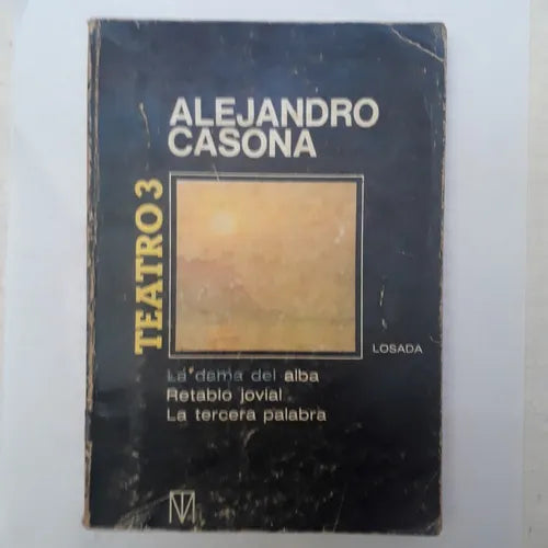 Libro usado en venta: Teatro 3 de Alejandro Casona; editorial Losada impreso en 1982 realizamos envios a todo el mundo.1