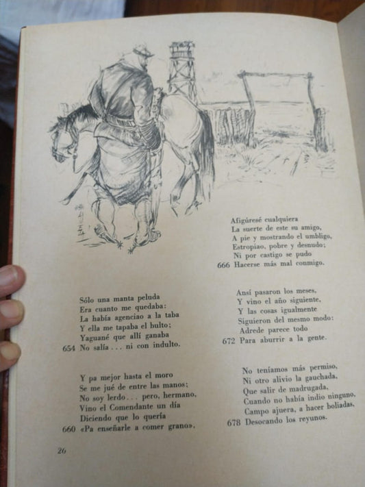 Libro usado en venta: Martin Fierro - El gaucho Martin Fierro, La vuelta de Martin Fierro de Jose Hernandez; Hercules Di Cesare - Carballeira 19871.2