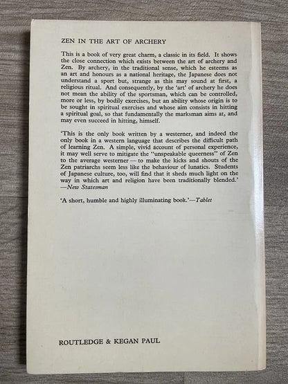 Descripcion del libro Zen in the art of archery