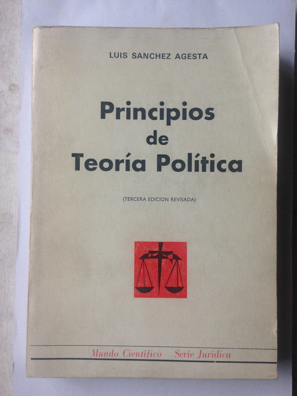 Libro usado en venta: Principios de teoria politica de Luis Sanchez Agesta; editorial Nacional impreso en 1970 realizamos envios a todo el mundo.1
