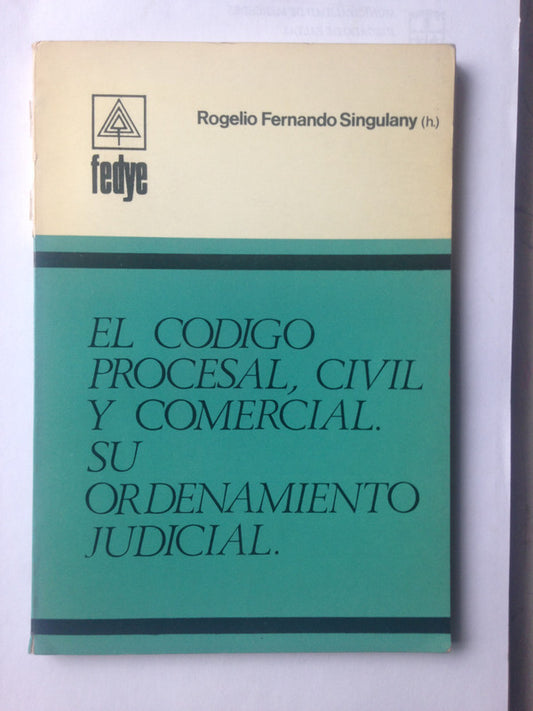 Libro usado en venta: El Codigo procesal, civil y comercial de Rogelio Fernando Singulany (H); editorial La ley impreso en 1970 envios a todo el mundo.1