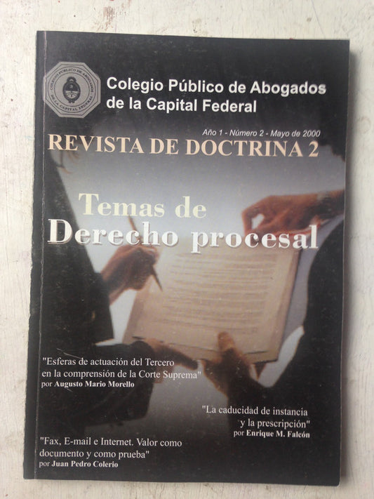 Libro usado en venta: Temas de Derecho procesal de Revista; impreso en 2000 realizamos envios a todo el mundo.1