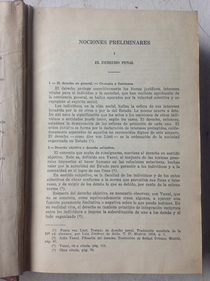 Libro usado en venta: Codigo Penal (No tiene la primer hoja, caratula); realizamos envios a todo el mundo.1