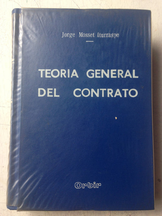 Libro usado en venta: Teoria general del contrato de Jorge Mosset Iturraspe; editorial Orbir impreso en 1970 realizamos envios a todo el mundo.1