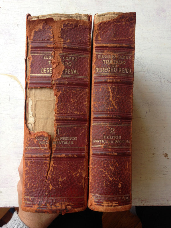 Libro usado en venta: Tratado de derecho penal (6 Tomos) de Eusebio Gomez; editorial Compañia Argentina de Editores impreso en 1939.2
